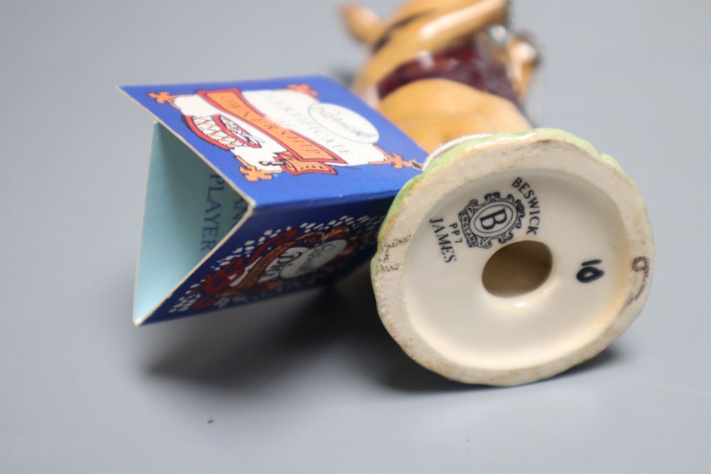 The Beswick Pig Promenade orchestra - eleven instrumentalists and two Beswick English Folk pigs